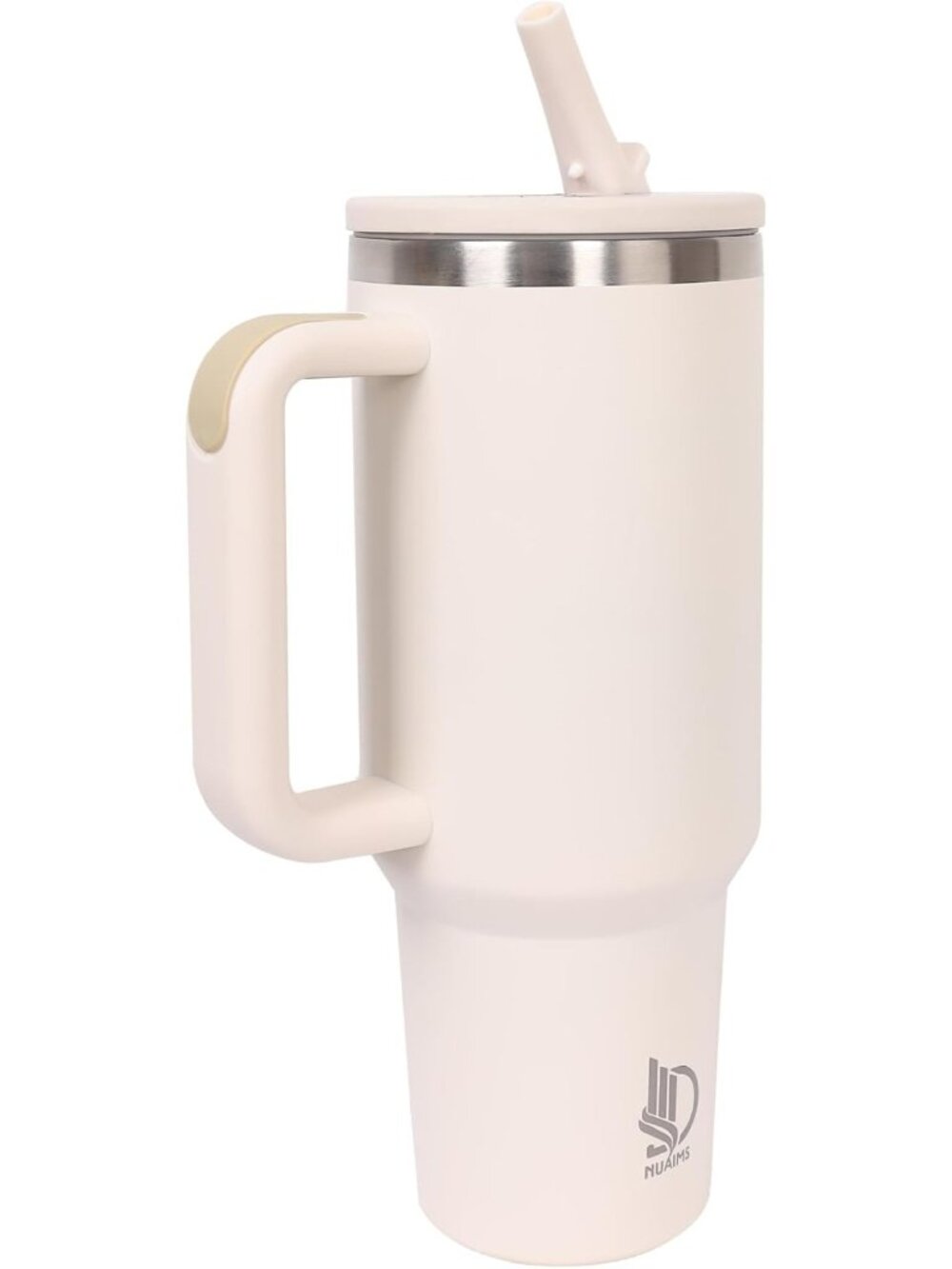 40oz Insulated Stainless Steel Tumbler with Handle & Straw | Travel Mug for Hot